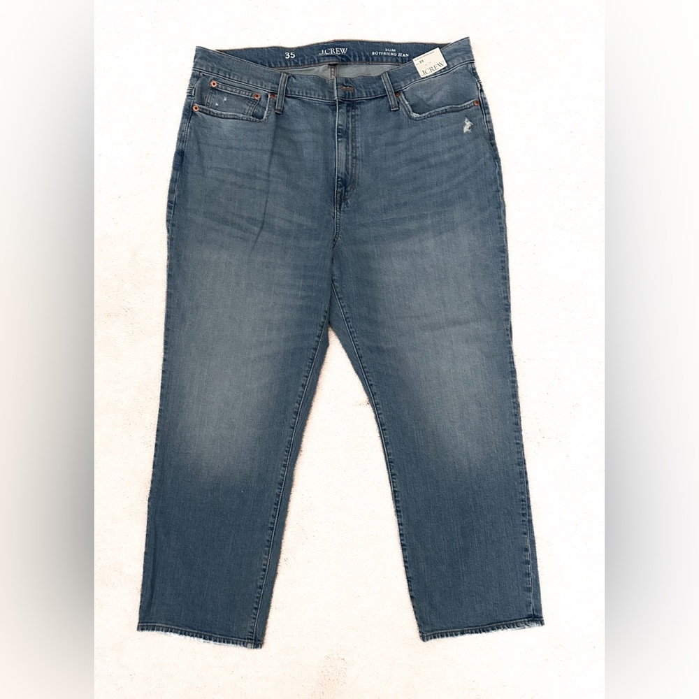 NWT J. Crew Women’s Slim Boyfriend Denim Jeans size 35